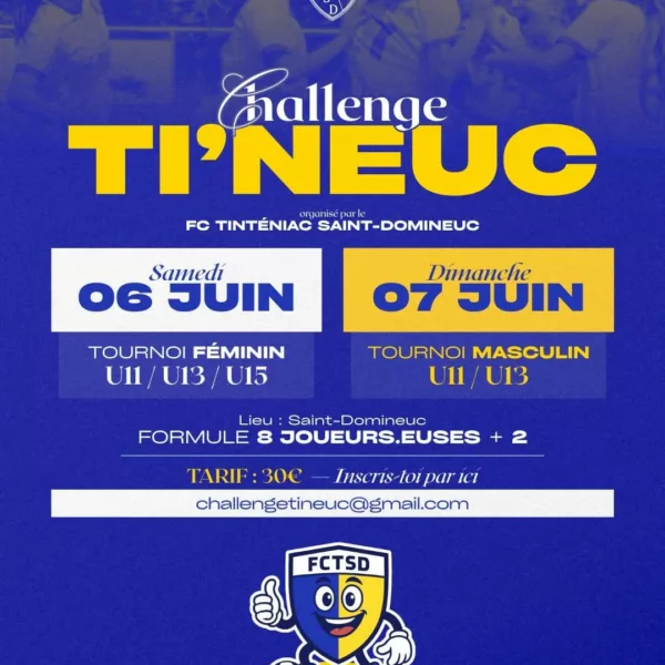 Challenge Ti’Neuc 2026 U11 & U13 – Tinténiac