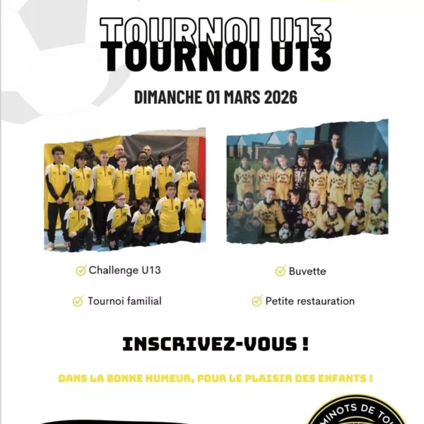 Tournoi 2026 U13 de l’UJS Cheminots de Tourcoing