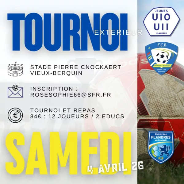Tournoi 2026 U11 du FC Berquinois – Vieux-Verquin