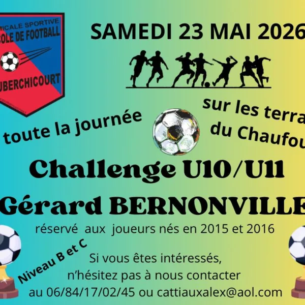 Challenge Gérard Bernonville 2026 U11 de l&rsquo;AS Auberchicourt