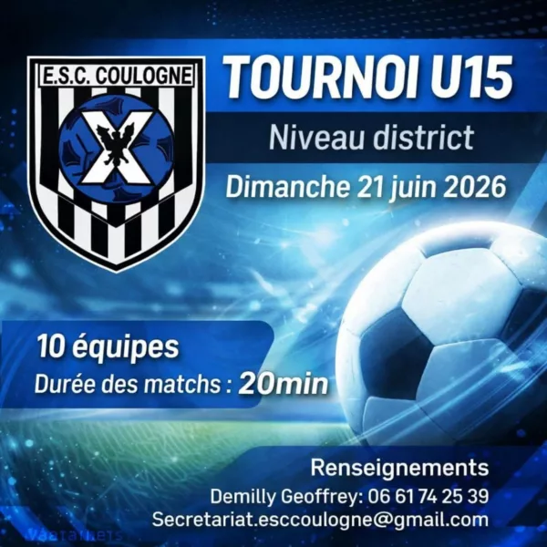 Tournoi 2026 U15 de l&rsquo;ESC Coulogne