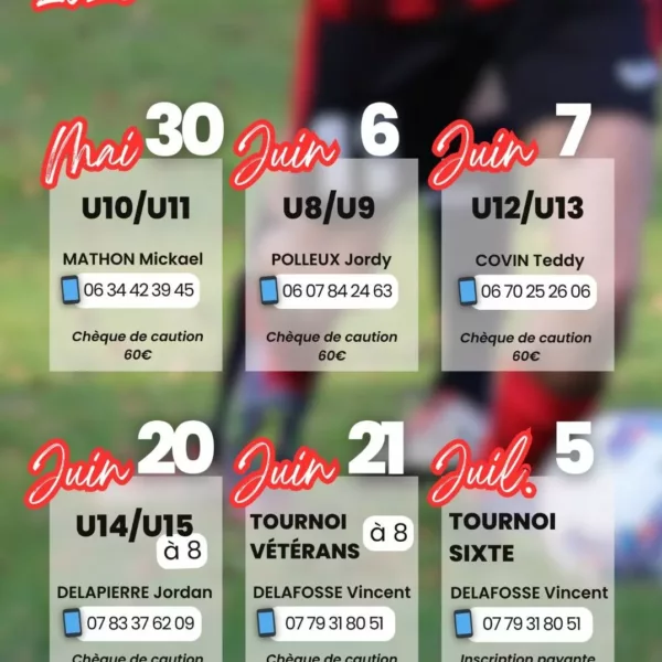 Tournoi 2026 U11 du GAC – Grandvilliers