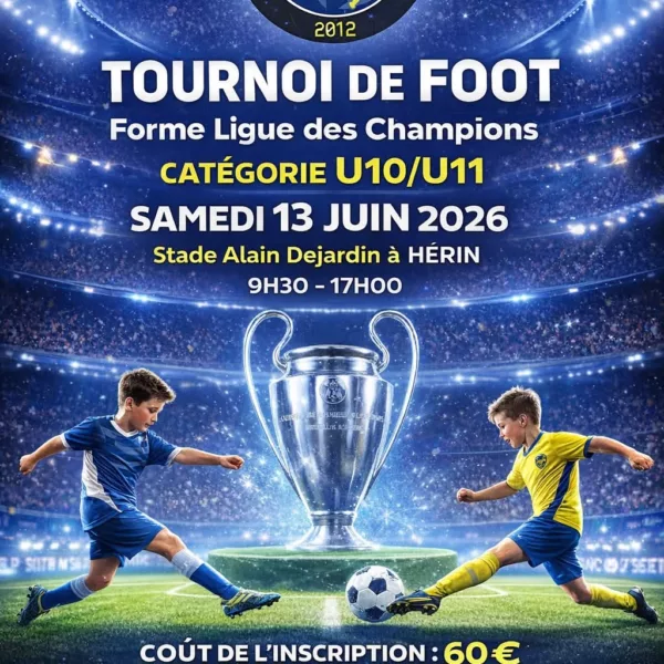 Tournoi 2026 U11 du Hérin Aubry C.L.E Football – Hérin