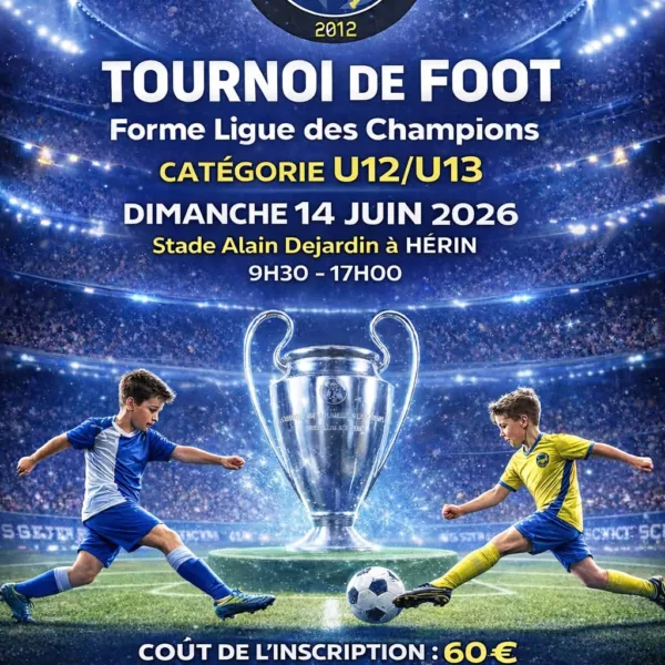 Tournoi 2026 U13 du Hérin Aubry C.L.E Football – Hérin