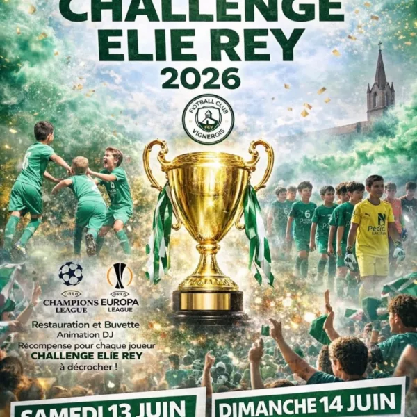 Challenge Elie Rey 2026 U11 & U12 du FC Vignerois – L&rsquo;Isle-sur-la-Sorgue