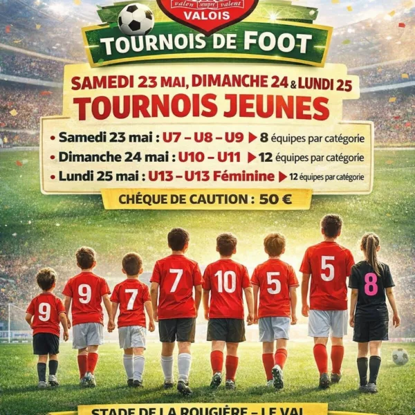 Tournoi 2026 U13 & U13F du Sporting Club Valois – Le Val