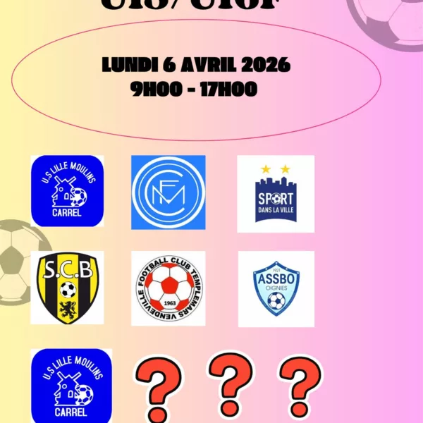 Tournoi Futsal 2026 U6F de l&rsquo;US Lille Moulins Carrel