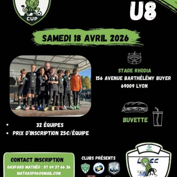 Kid LOSC Cup 2026 U8 du LOSC – Lyon