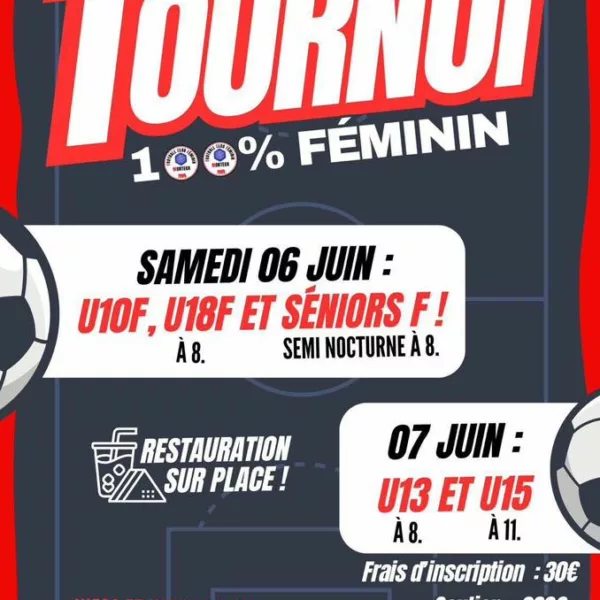 Tournoi 100% Féminin 2026 U13F & U15F du FCF Monteux