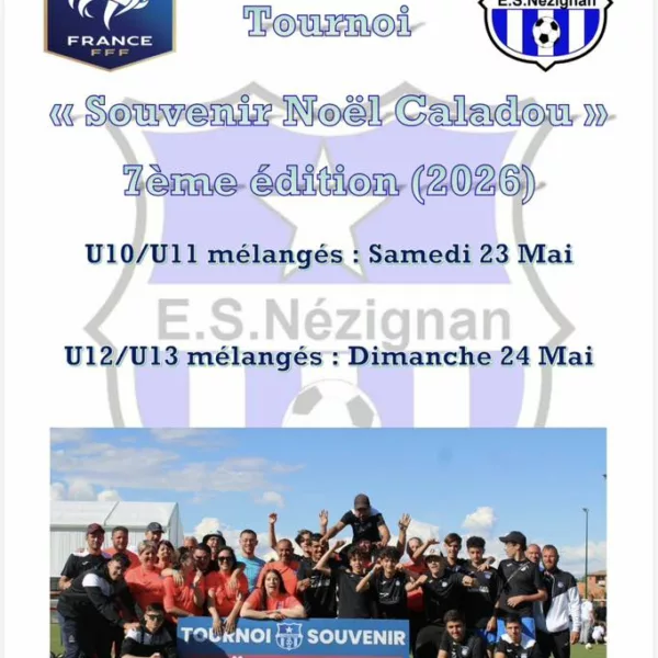 Souvenir Noël Caladou 2026 U13 de l’ES Nézignan- Nézignan-l’Évêque