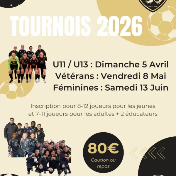 Tournoi 2026 Seniors F de l&rsquo;AS Pont de Nieppe