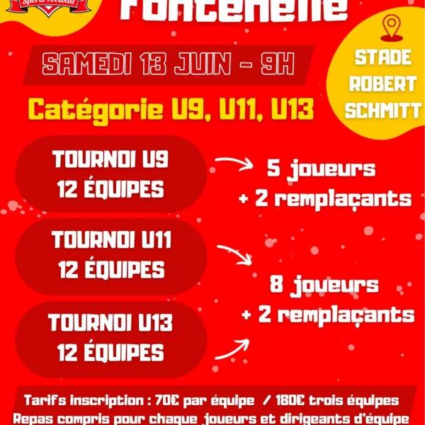 Tournoi Victor Fontenelle 2026 U9, U11 & U13 du Périers SF