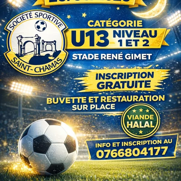 Tournoi 2026 U13 du SS Saint-Chamas