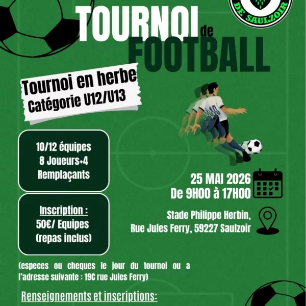 Tournoi 2026 U11 & U13 du FC Saulzoir
