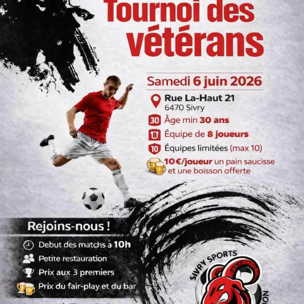 Tournoi 2026 Vétérans du Sivry-Sports