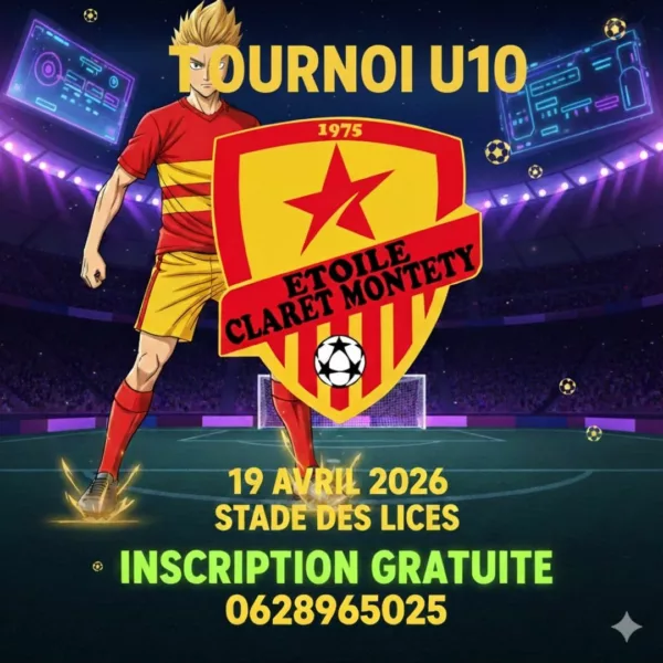 Tournoi 2026 U10 & U12 de l&rsquo;Etoile Claret Montety – Toulon