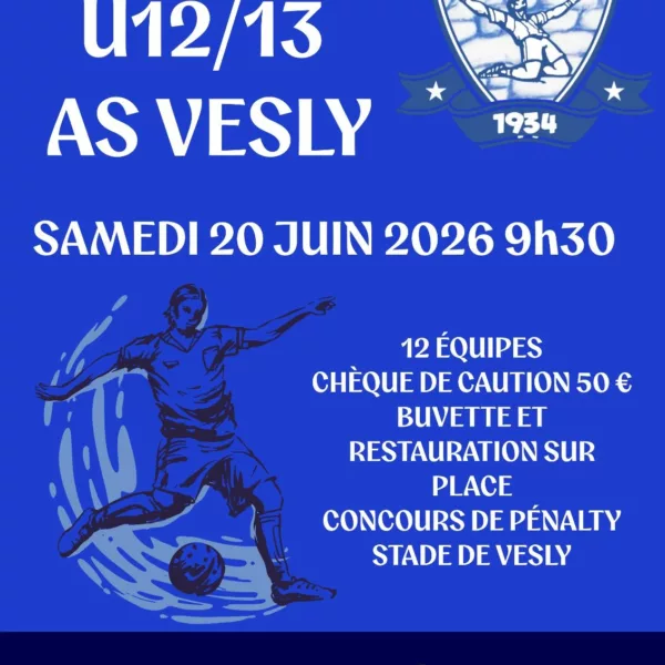Tournoi 2026 U13 de l’AS Vesly